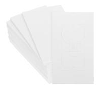 TOVINANNA Electrical Outlet Gaskets 50Pcs White Foam Outlet Insulation Pads with Wall Plate Cover, Socket Sealers for Draft Prevention in Living Rooms and Bedrooms