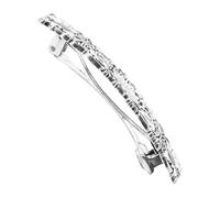 TOVINANNA Elegant Vintage Hairpin Floral Barrette for Women Metal Hair Clip for Ponytails and Braids