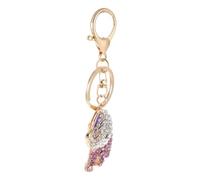 TOVINANNA Elephant Keychain Rhinestone Pendant Crystal Alloy Hanging Ornament for Car Bag Practical Fashion Accessory