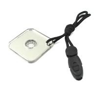 TOVINANNA Emergency Signal Mirror Includes Ruler for Outdoor Survival with Precision Aiming System and Signals Visible from Miles, Made of Acrylic Compass, Whistle, and Flint for Water