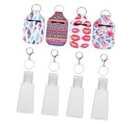 TOVINANNA Empty Lotion Bottle Cover Keychain Set 12Pcs 30Ml Hand Bottle Holder Portable Travel Accessory Sturdy Lobster Clasp for Convenient Outdoor Use