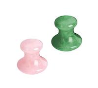 TOVINANNA Facial Body Massage Stones 2pcs Crystal Gua Sha Tools for for Face Neck Legs Back
