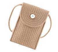 TOVINANNA Fashionable Khaki Weaving Crossbody Bag for Women Durable Phone Pouch Stylish Shoulder Purse for Daily Use Gifting for Phones Cards Cash and More
