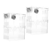 TOVINANNA Fish Breeding Box Random Color for Aquarium with Cups 2pcs Double Layer Isolation Case Providing Optimum Water and Safe Environment