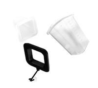 TOVINANNA Fish Feeding Cup with Abs Material Floating Blood Worm Feeding Cup for Fish and Red Earthworms Aquarium Buoyancy Circle to Prevent Food Spreading