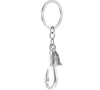 TOVINANNA Fishing Keychain with Small Fish Charm and Alloy Material, Multi-functional Design with Smooth Surface, Backpack Hanging Ornament and Accessory