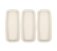 TOVINANNA Flowerpot Water Plate 3Pcs Rectangular Plastic Tray Set Waterproof for Indoor Outdoor Gardening