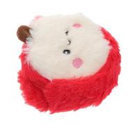TOVINANNA Fruit Shaped Coin Purse Soft Plush Zipper Wallet for Women Cute Apple Design Durable Comfortable Small Change Bag for Cosmetics and Everyday Essentials