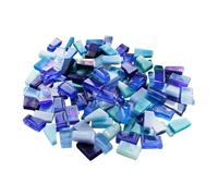 TOVINANNA Glass Mosaic Fragments Irregular Mixed Tile Pieces, Creative Sturdy Safe Material, for Garden Road Decoration and DIY Craft Making Random Color
