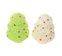 TOVINANNA Glittery Star Ball Makeup Sponge Christmas Tree Shaped Cosmetic Face Blender Soft Foundation Applicator for Liquid Powder Safe for All Skin Types Round Sponge with Colorful Sparkle