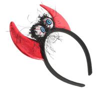 TOVINANNA Glowing Headband for Halloween Party Decorative Sequin Hairband Cosplay Costume Accessory for Women Girls Party Photo Prop Glowing Devil Horns Headband for Festival