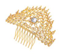 TOVINANNA Golden Alloy with Thai Style Exotic Charm Hair Comb Easy to Use and Comfortable for Longterm Wear, Hair Accessory for Women in Daily and Wedding Scenarios