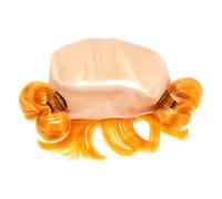 TOVINANNA Golden Ball Headband with Faux Hair Bun Comfortable Boy Girl Hair Accessory for Princess Costumes Safe Design for Fontanel Protection for Parties and Photoshoots