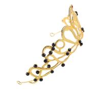 TOVINANNA Golden Egyptian Snake Crown Tiara Headband Alloy and Plastic Material Rhinestones Ergonomic Design and Secure Fit for Women Bride for Weddings and Theatrical Performances