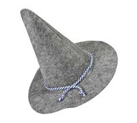 TOVINANNA Grey Wizard Hat Scarecrow Straw Hat for Adults and, Halloween Costume Accessory for Witch Party, Masquerade, Cosplay and Holiday Celebrations