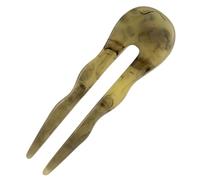 TOVINANNA Hair Fork Chignon Hair Stick Vintage Wave-textured Bun Holder for Elegant Updos for Women for Parties and Daily Wear b Gray-green