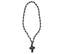 TOVINANNA Handwoven Sturdy Polyester Rope Necklace with Cross Pendant Prayer Braided Classic Versatile Style with Unique Cultural Charm for Men and Women for Daily Wear