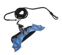 TOVINANNA Harness Easy to Remove and Convenient to Store Adjustable Blue Leather Reptile for Gecko and Hamsters for Outdoor Walking and Training