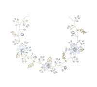 TOVINANNA Headband Lightweight, Shape and Leaf Adjustable Decorations Elegant with Alloy Flower Hair Accessory Bridal for Weddings, Informal Receptions, and Honeymoons