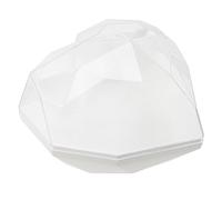 TOVINANNA Heart-shaped Acrylic Flower Arrangement Box Transparent Preserved Flower Packaging for Valentine Day Engagement and Weddings Lightweight and Compact Design