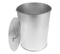 TOVINANNA Heavy Duty Galvanized Metal Ash Bucket with Lid for Fireplace and Grill Portable Coal and Hot Ash Pail for Safe Cleanup and Outdoor Camp Use