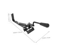 TOVINANNA Heavy Duty Wheelchair Hand Brake Thickened Black Side Mount Locking Parking Brake for Manual Transport Chairs Wheel Assembly with Reinforced Safety for Outdoor Use