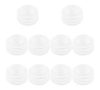 TOVINANNA Hockey Stick End Cap 10pcs Pp Plastic White round Tube