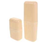 TOVINANNA Holder Ps+pp Travel Soap 2pcs Box with Toothbrush and Set Safe Material, Elegant Design, Portable Plastic Toothbrush Cases for Camping and Travel Essentials