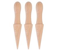TOVINANNA Ice Cream Cone Roller Wooden Mold 3Pcs Multi-Purpose Pastry Tool for Dessert Baking and Homemade Waffle Cone Making Accessories