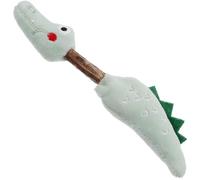 TOVINANNA Interactive Cat Silvervine Chew Stick for Kitten and Cat with Plush Animal Shape Light Green Colour Designed to Stress and Encourage Exercise Gift for Friends at Home