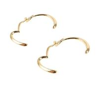 TOVINANNA Irregular Heart Shaped Hoop Earrings for Women Minimalist Gold Dangle Design Lightweight and Comfortable Accessory for Casual and Formal Outfits