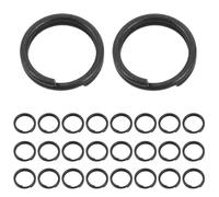 TOVINANNA Key Keychain Small 0.4 Split Inch Steel Circle Rings 100pcs Jump Rings with Safe Rounded Edges Portable Attachment for Jewelry Making Classroom Lockers