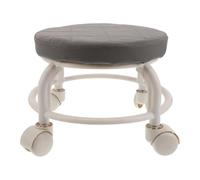 TOVINANNA Knot Grouting Stool Rolling Foot Stool for Shop Pu Leather Material for Beauty Salon Pedicure Use