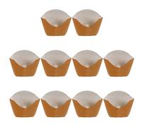 TOVINANNA Kraft Paper Boxes Fried Snacks Box 100 Pcs Sturdy Grease-Resistant Food Packaging Containers for Takeout and Party Use Eco-Friendly for Fries and Chicken Popcorn