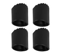 TOVINANNA Ladder Foot Cushion Rubber Non-Slip Round Leg Caps 4Pcs for 4.8Cm Diameter Folding Ladder Fan-Shaped Foot Pads Home Supplies