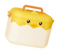 TOVINANNA Large Capacity Multi-Compartment Medicine Box Portable Household Pills Organizer Material with Handle and Safety Clasp for Travel and Home Use