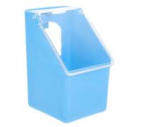 TOVINANNA Large Capacity Plastic Pigeon Cage Feeding Container with Cover, Easy to Install Hanging Bird Feeder Suitable the Cage and Pet Shops