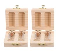 TOVINANNA Large Capacity Umbilical Cord Keepsake Box with Elegant Wood and Glass Design, Versatile Storage Solution to Preserve Memories, Present for Newborn Families and Treasure Milestones