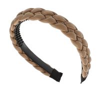 TOVINANNA Leather Headband Braided Wide Design Broadside Hair Wear for Ladies Fashion Chunky Headband Women Hair Accessory