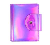 TOVINANNA Leather Nail Stamping Plate Bag Case for Organizing 20 Cards Nail Printing Templates Practical Use Square and Rectangular Design Purple
