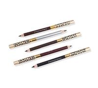 TOVINANNA Leopard Eyebrow Pencil 2pcs Eyebrow Pencil with Brush Wooden Leopard Cover Makeup Cosmetic Tool
