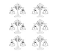 TOVINANNA Libra Scales Brooches Metal Collar Pin Brooch Inspirational Design Justice Lawyer Suit Pin for Men Clothing Accessories Formal Occasion