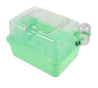 TOVINANNA Light Green Plastic Small Pet Cage with Pan Hamster Cage Play Space and Exploration Space for Gerbils Mice