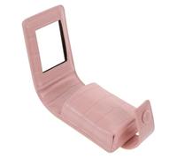 TOVINANNA Lipstick Case with Mirror Compact Makeup Pouch for Travel Portable Cosmetic Bag Easy to Carry Lipstick Organizer for Women Pu Material
