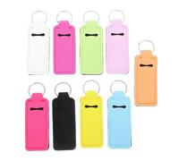 TOVINANNA Lipstick Chloroprene with Material Rubber Fit Standard and for 9pcs Decorative Lip Protective Keychain Holders Size Creams Lipsticks, for Carrying Small When Random Color in Bags