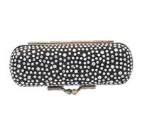 TOVINANNA Lipstick Holder for Purse Metal Travel Makeup Case Mirror Anti-Break Jewelry Storage Organizer in Black Copper Tone