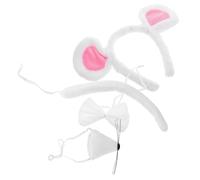 TOVINANNA Little Mouse Headband Headdress Rat Ears and Tail Adult Mouse Costume Set for Women for Halloween Parties Headband and Bow Tie Included for Cosplay and Dress-up Fun