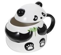 TOVINANNA Lovely Panda Ceramic Mug 360ml Cartoon Animal Water Cup with Handle Versatile Milk Cup for Office and Home Use
