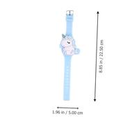 TOVINANNA Lovely Unicorn Digital Watch Clamshell Design Touch Screen LED Wristwatch for Safe Lightweight Comfortable Teaching