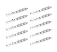 TOVINANNA Lyre Harp String Pegs Silver 10pcs Replacement Accessories Metal Tuning Parts Smooth with No Burr Professional Accessory for Lyre Harp Players